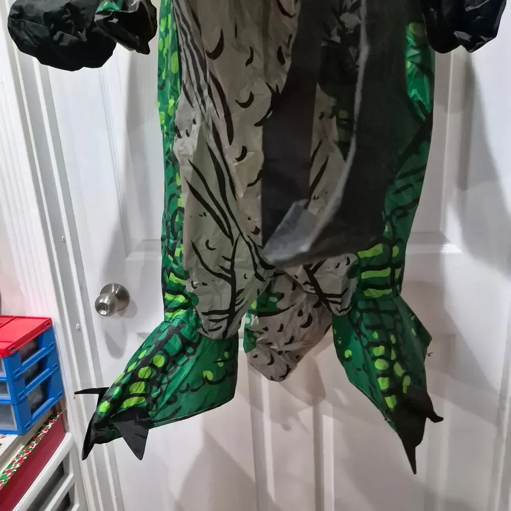 Halloween Costume Inflatable Dinosaur Costume Kids Riding T Rex Air Blow 7-10 YR